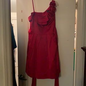 Red formal dress
